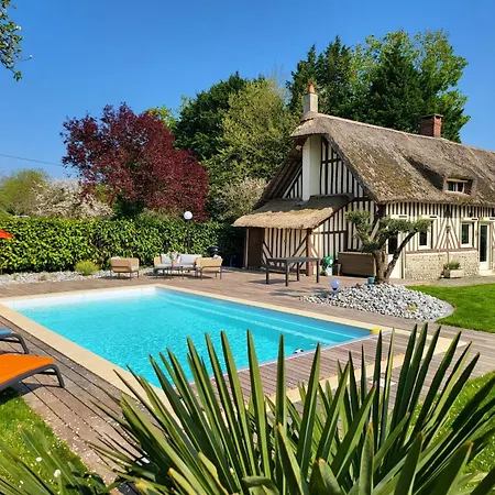 Maison Normande, Piscine Chauffee, A Quelques Minutes De La Et De Deauville, Houlgate, Cabourg Annebault